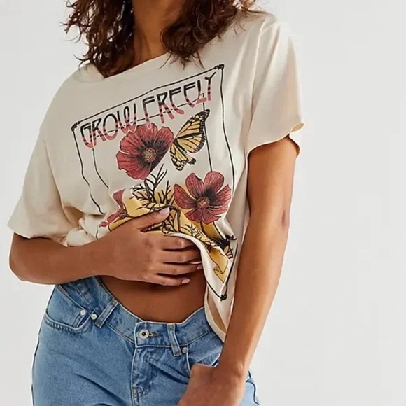 Free People x Daydreamer | Grow Freely Boyfriend Tee | XS - Picture 11 of 11